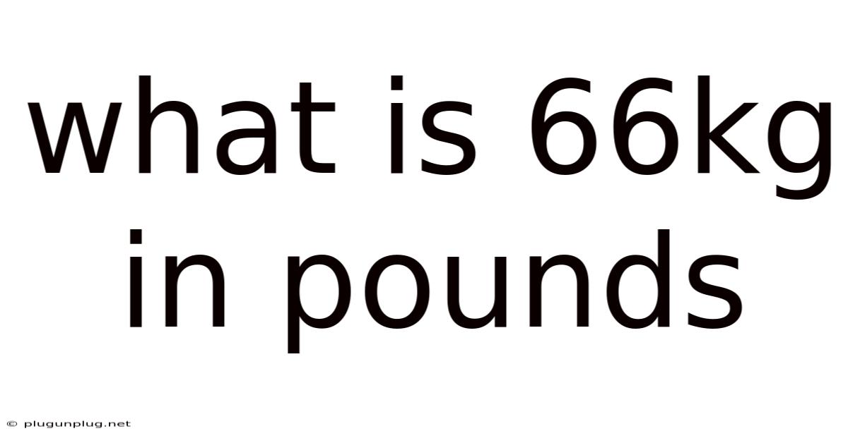 What Is 66kg In Pounds