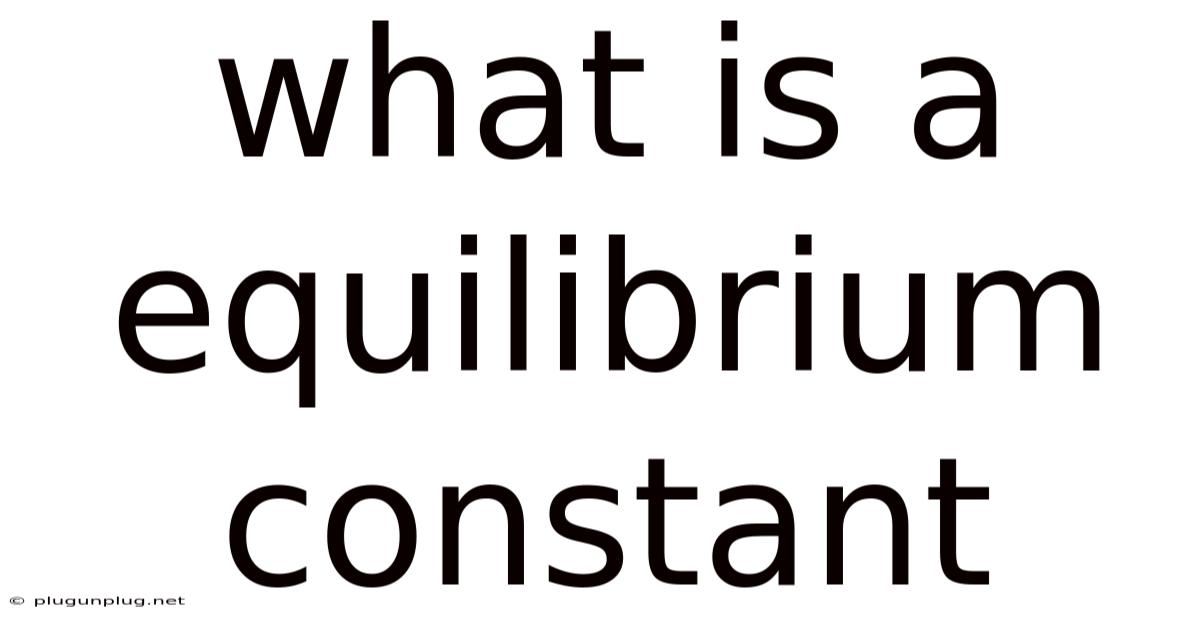 What Is A Equilibrium Constant