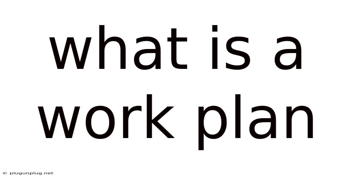 What Is A Work Plan