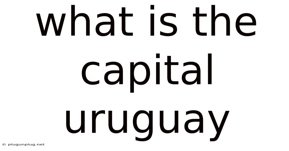 What Is The Capital Uruguay