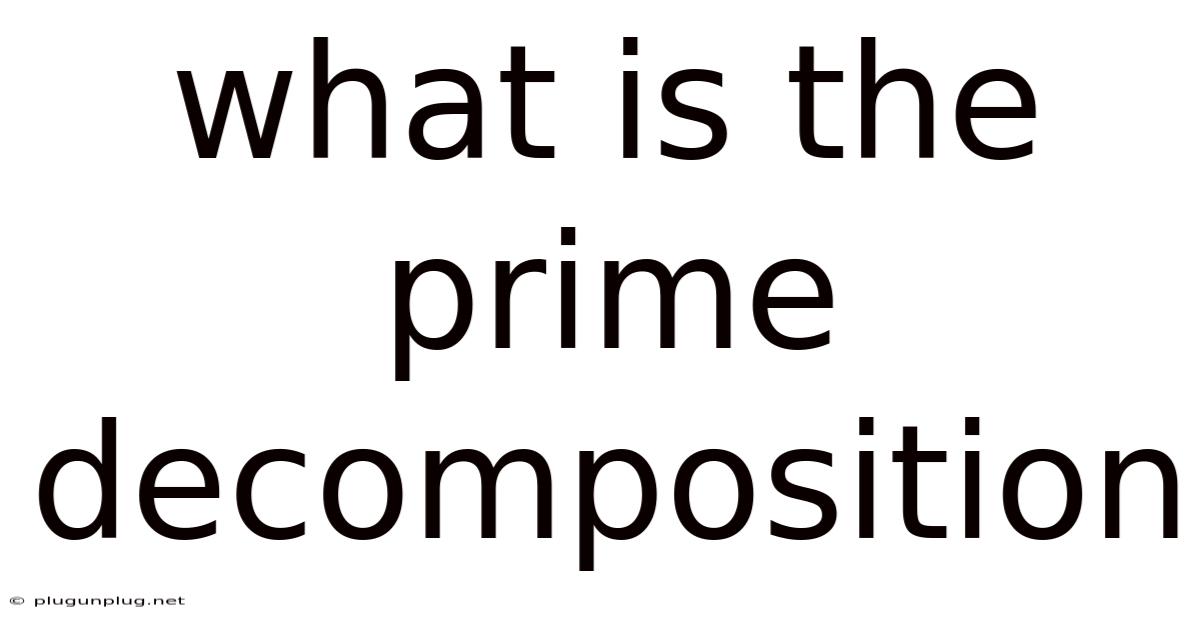 What Is The Prime Decomposition