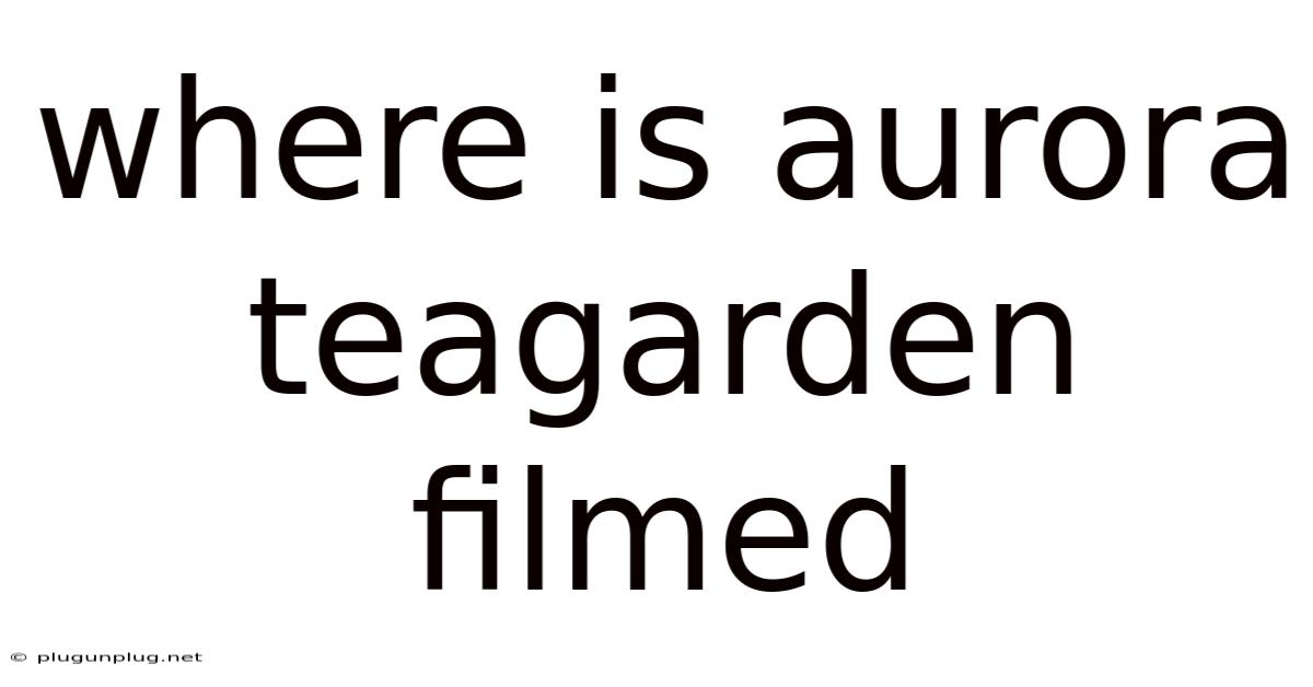 Where Is Aurora Teagarden Filmed