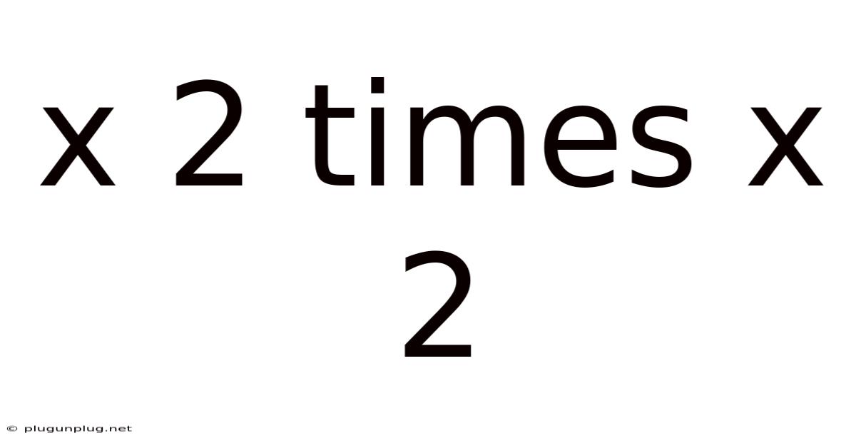 X 2 Times X 2