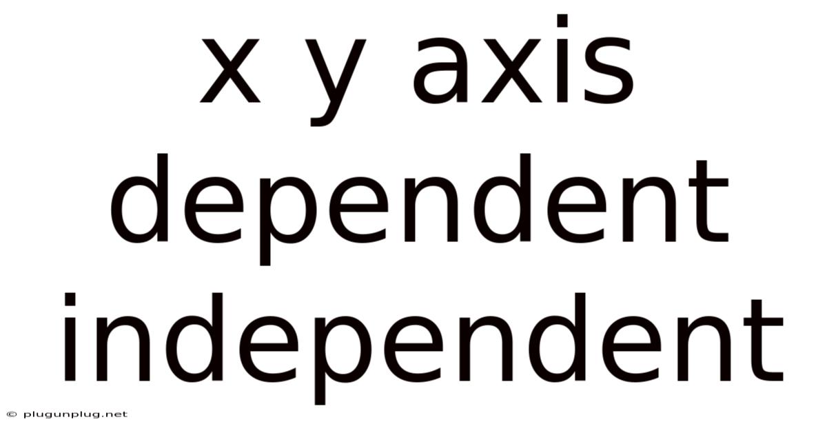 X Y Axis Dependent Independent