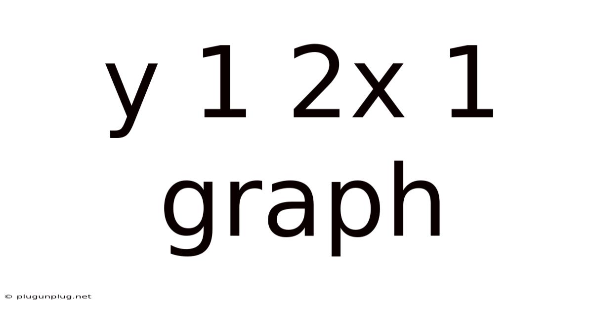 Y 1 2x 1 Graph